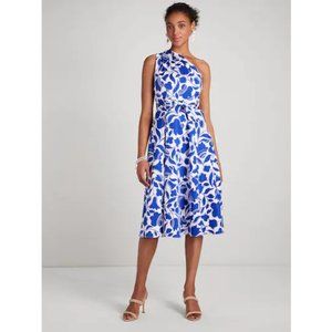 Kate Spade New York Zigzag Floral Belted Sabrina Dress
